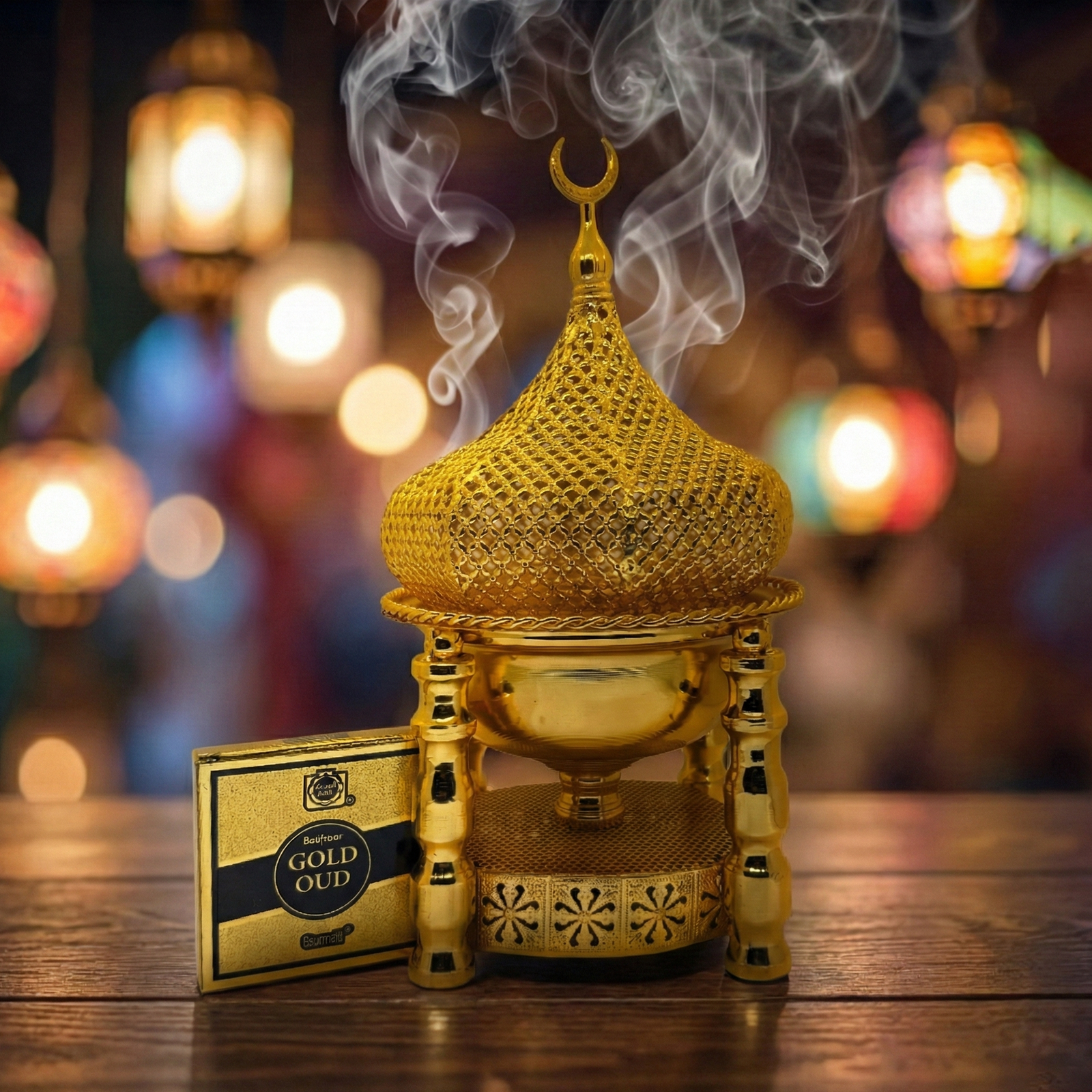 Royal Dome Canopy Bakhoor Burner set