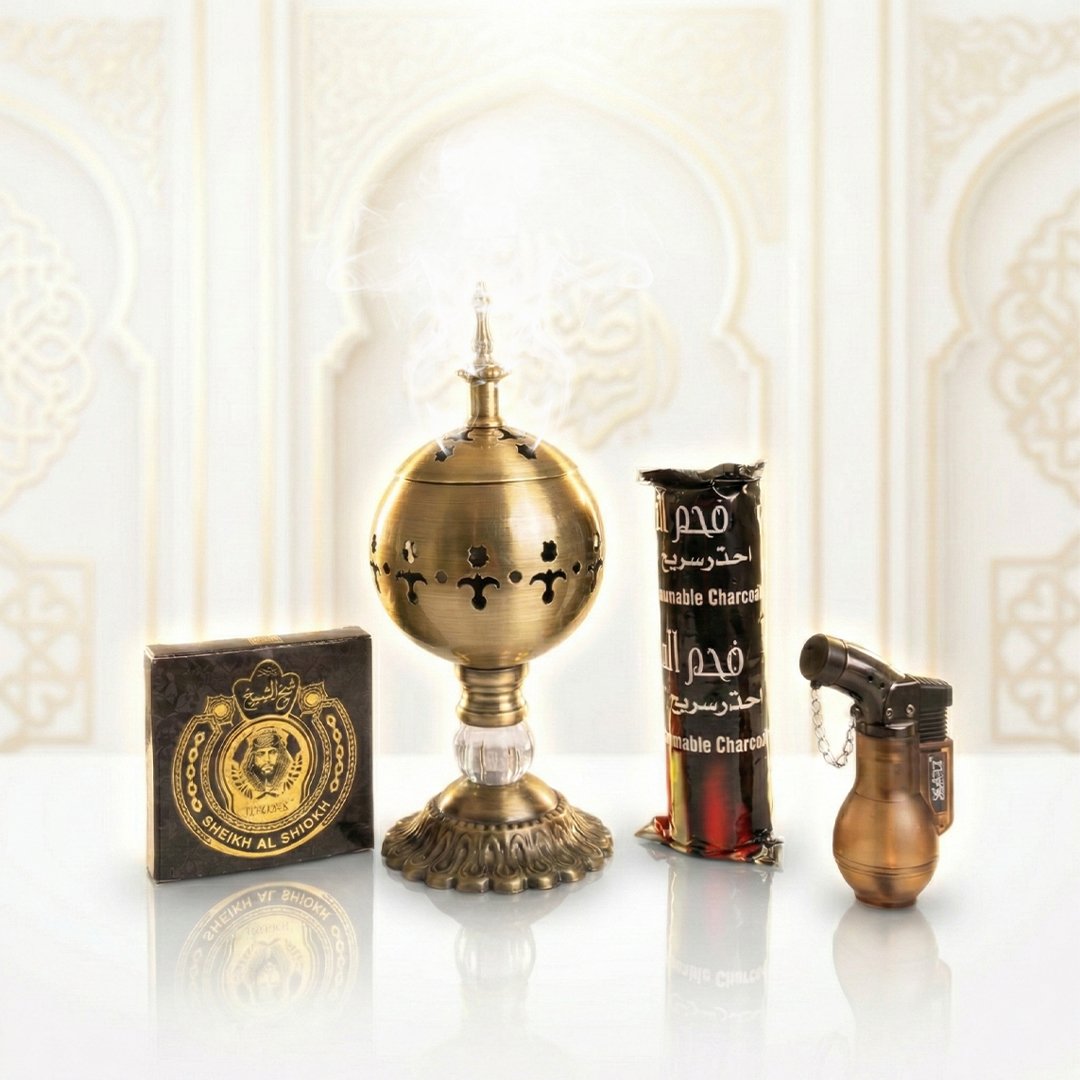 Royal Golden Orb Bakhoor Burner set