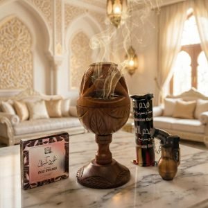 Classic Carved Wooden Burner Set