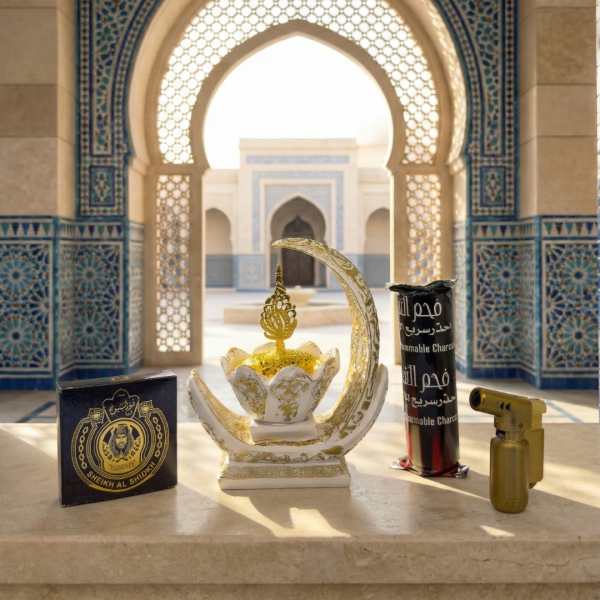 Royal Moon Bakhoor Burner Sheikh Al Shuyukh Set