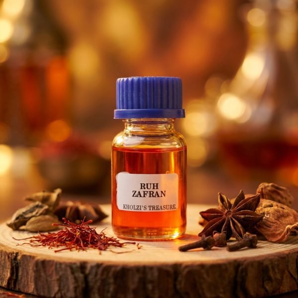 ruh zafran perfume oil get from Kholzi's treasure